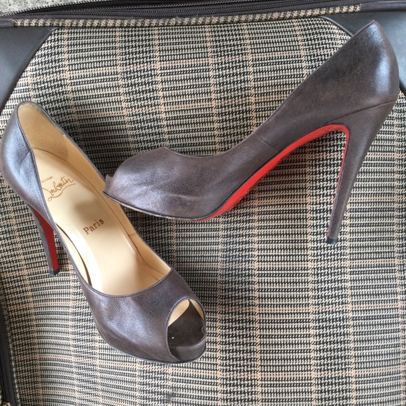 Christian Louboutin High Heels Luxury Size 39 Peep Toe Formal Office Party - Picture 16 of 16